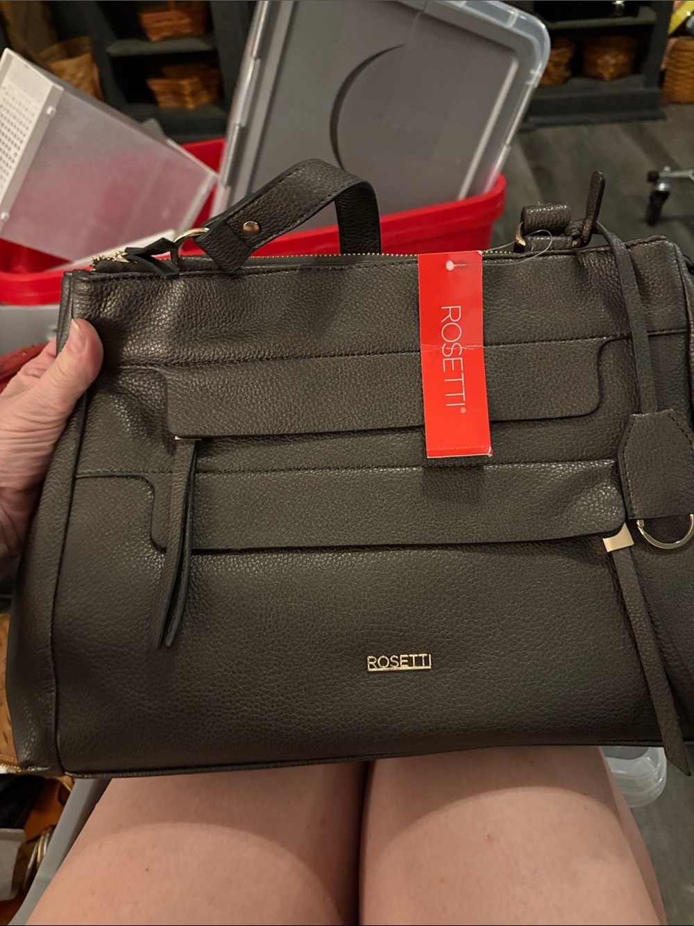 Rosetti Black Shoulder Bag